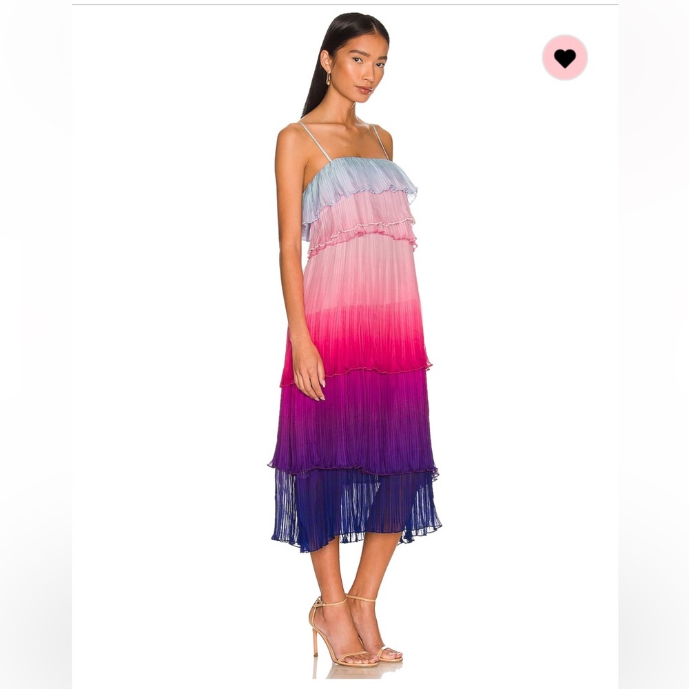 COPY - Ombre Pleated Tiered Dresss